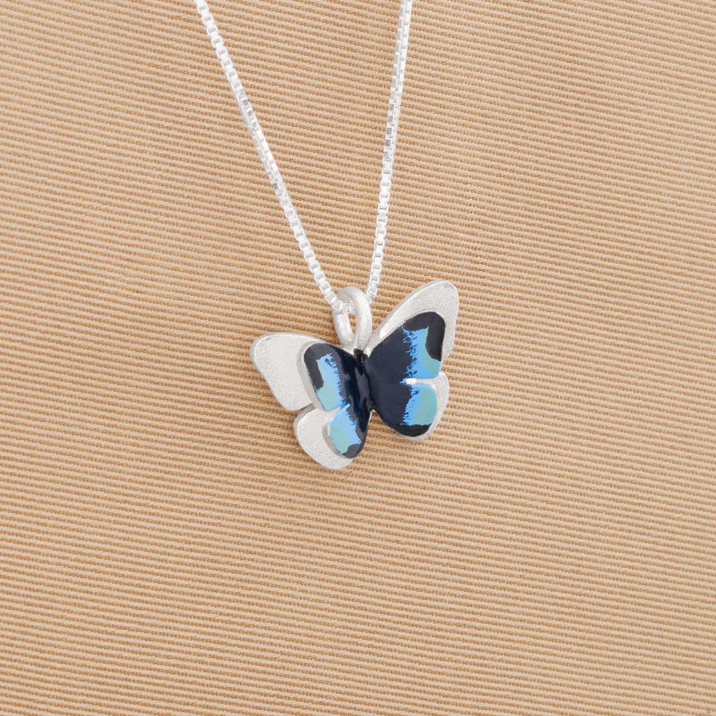 COLLAR MARIPOSA MORPHO