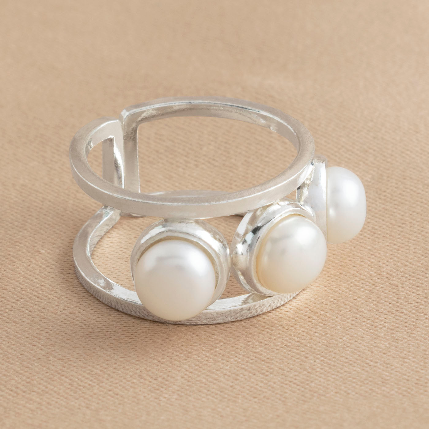 ANILLO ARGOLLA PERLAS