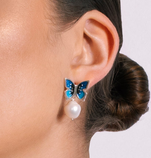 MARIPOSA LUMINARIA AZUL