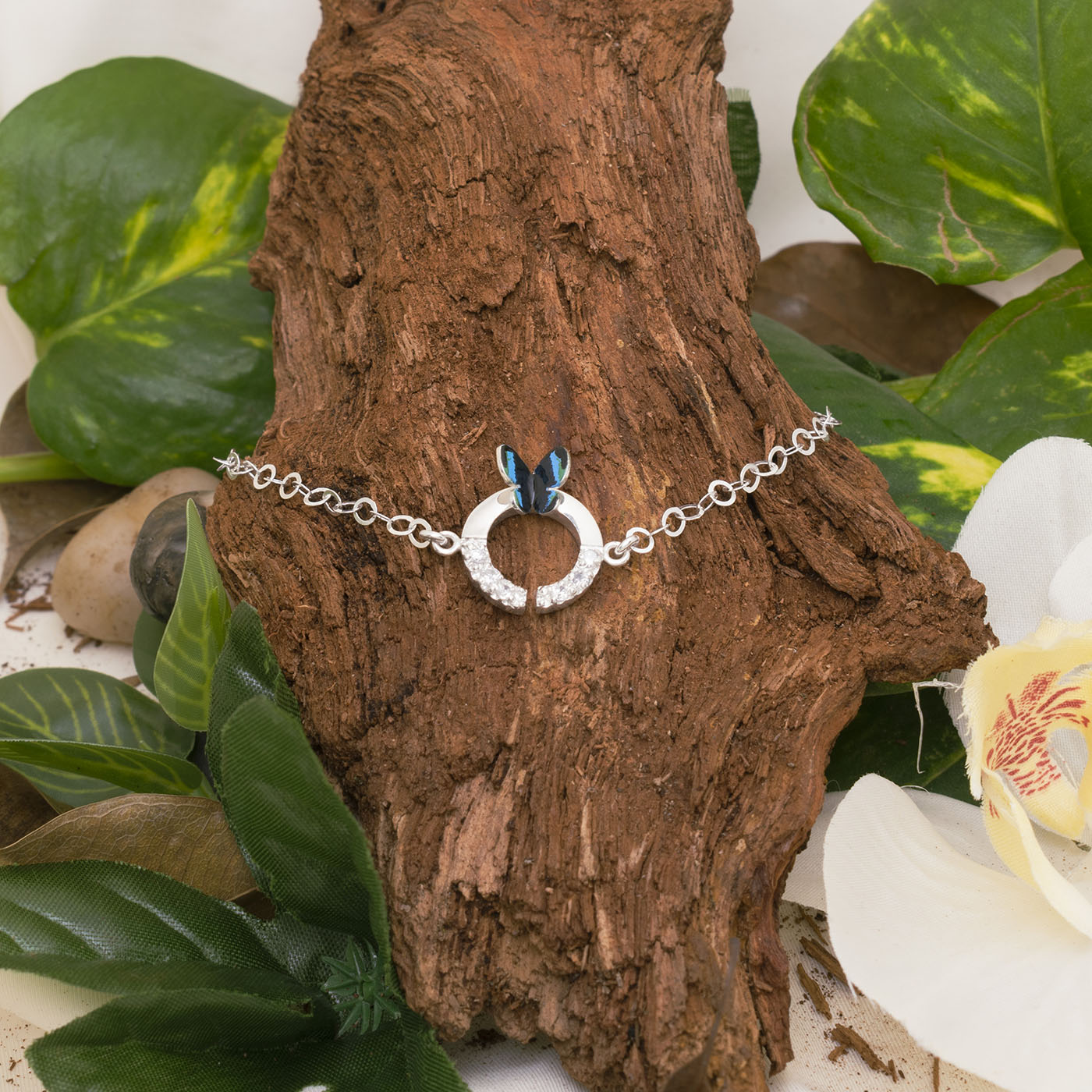PULSERA HERRADURA DE MARIPOSA MORPHO