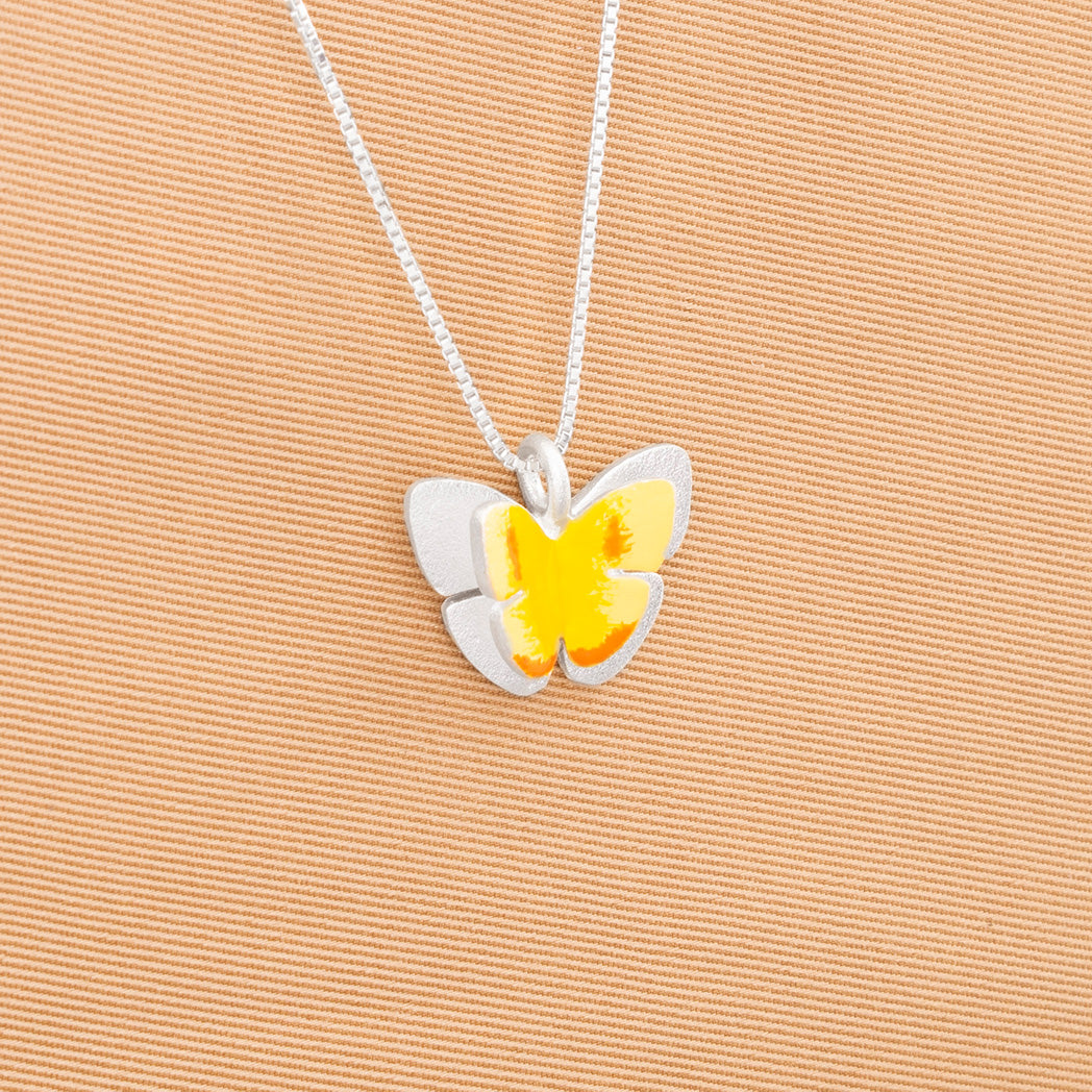 COLLAR MARIPOSAS AMARILLAS