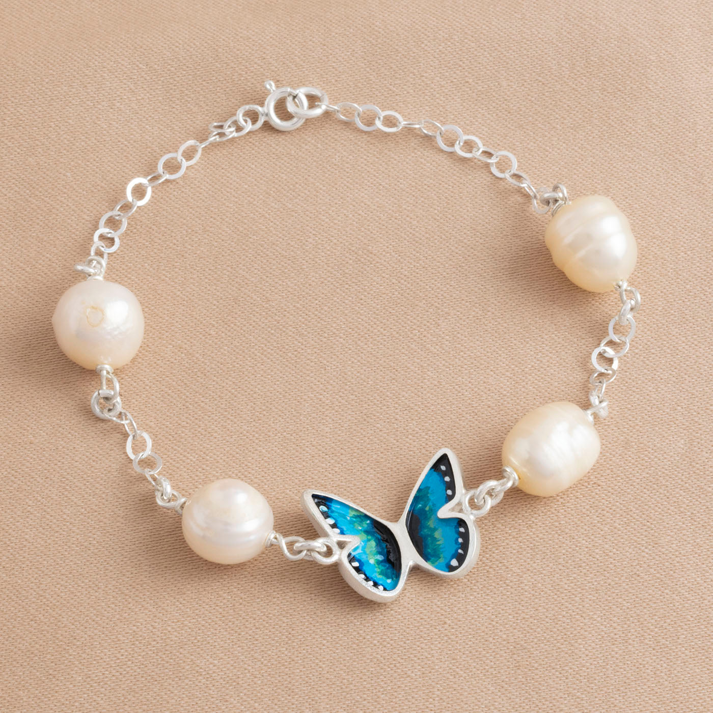 PULSERA MARIPOSA MORPHO GRANDE