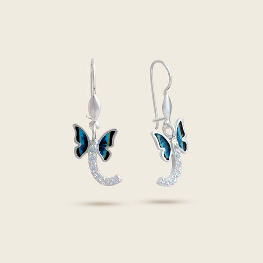 ARETES MARIPOSA MORPHO LUMINA